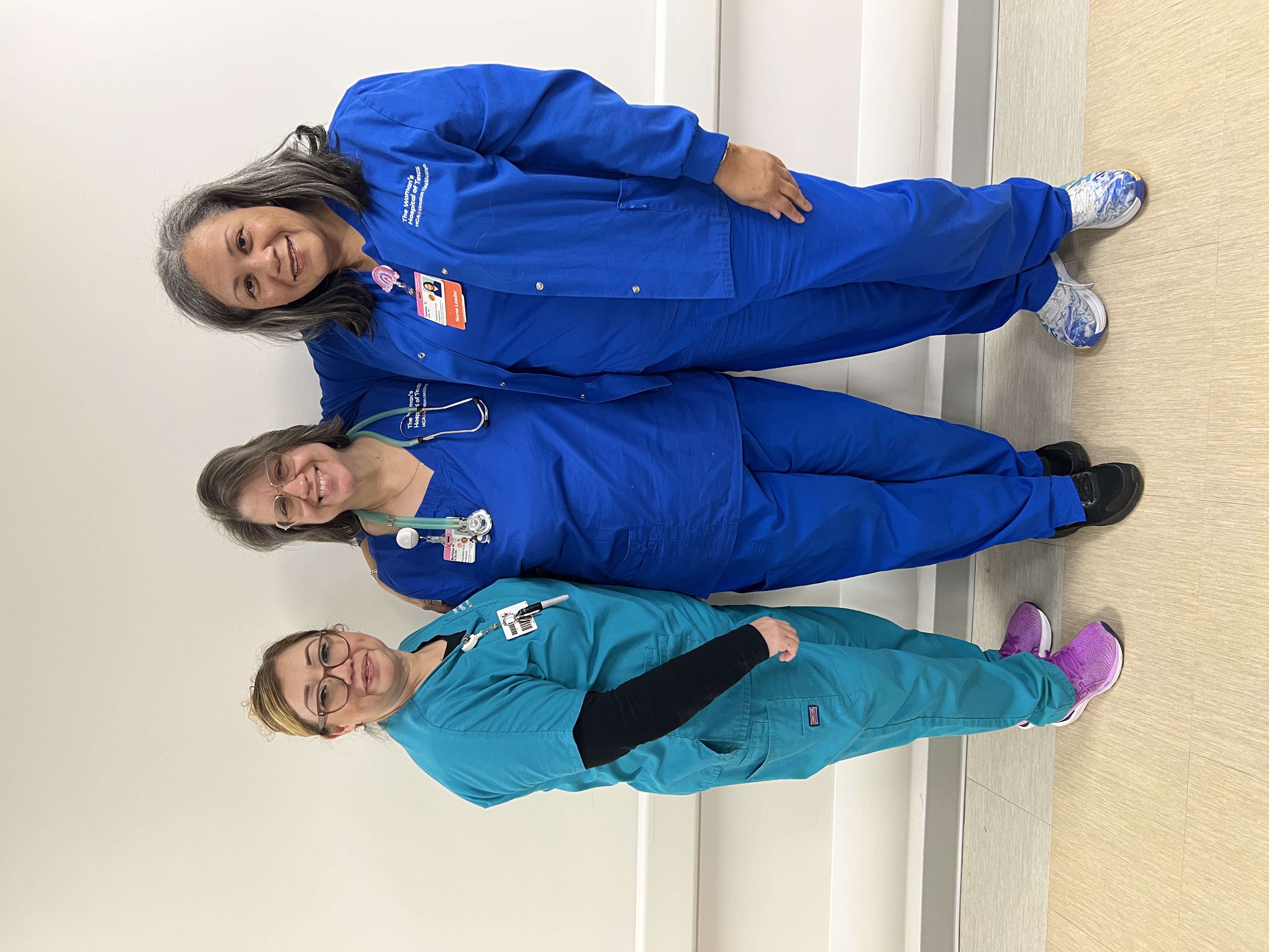 Bettina with colleagues at Women's Hospital of Texas